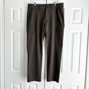 Magellan Outdoors Cargo Pants Mens 36 Brown Fishing Hiking Performance Quick Dry